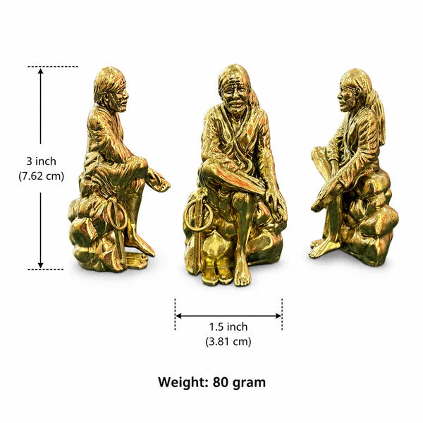 Brass Sai Baba Idol