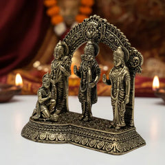 Brass Ram Darbar Idol With Decorative Arch 10.2 cm