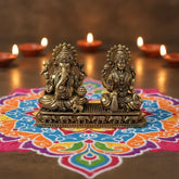 Brass Lakshmi Ganesha Idol Set