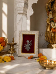 Lord Shreenath Brass Idol Frame 20.3x15.2 cm