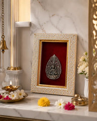 Maa Lakshmi Brass Idol Frame 20.3x15.2 cm