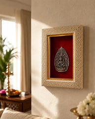 Maa Lakshmi Brass Idol Frame 20.3x15.2 cm