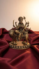 Brass Durga Maa Idol On Lion 7.6 cm