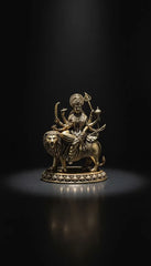 Brass Durga Maa Idol On Lion 7.6 cm