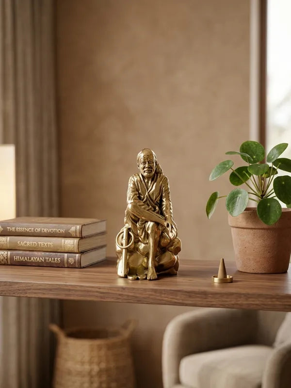 Brass Sai Baba Idol