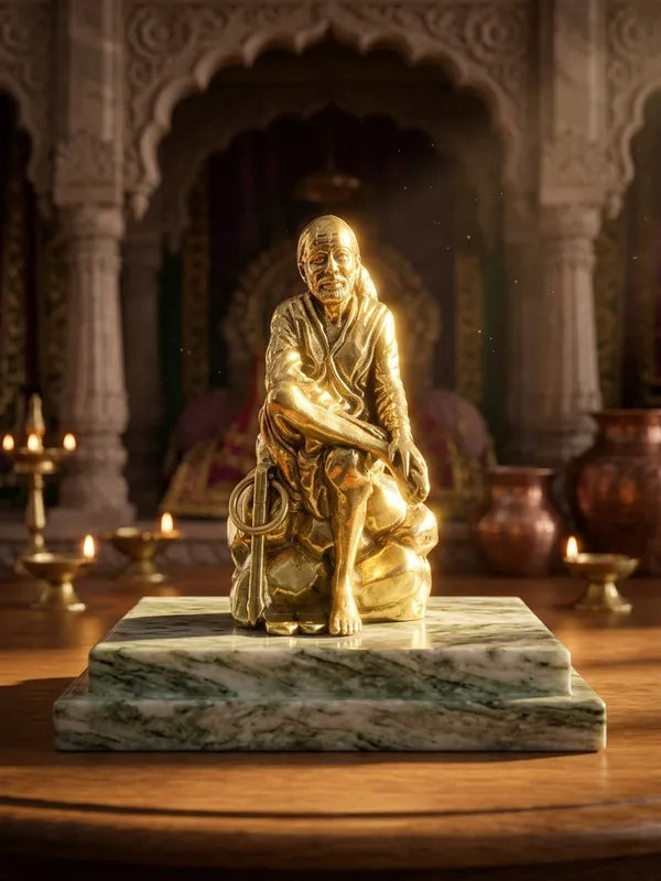 Brass Sai Baba Idol