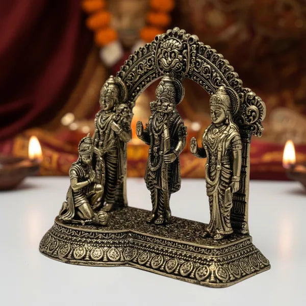Brass Ram Darbar Idol With Decorative Arch 10.2 cm