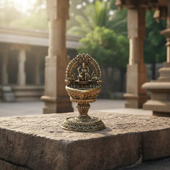 Brass Deity Idol Diya Stand