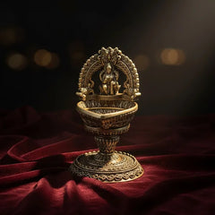 Brass Deity Idol Diya Stand