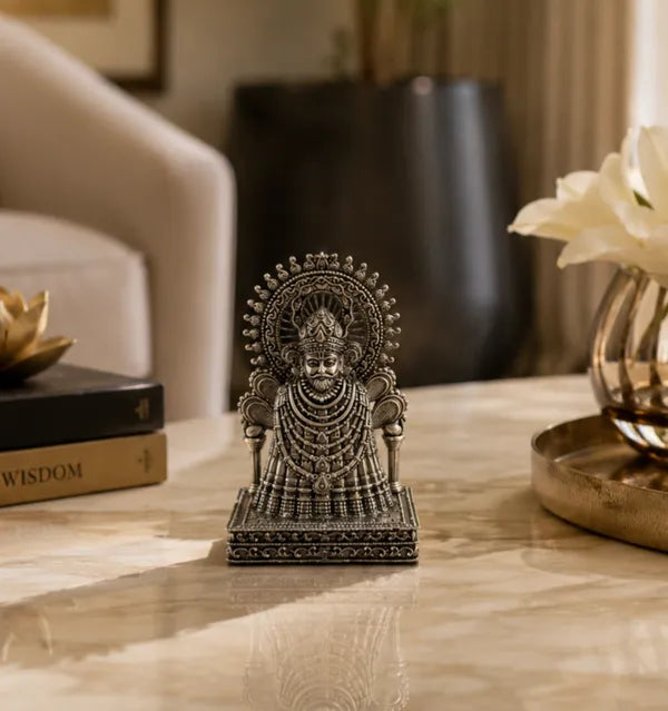 Brass Khatu Shyam Baba Idol 12.7 cm