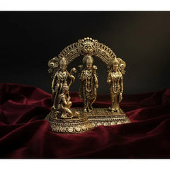 Brass Ram Darbar Idol With Decorative Arch 10.2 cm